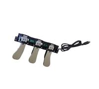 F Fityle 3 accessoires pour instruments à pédales, remplacement direct, installation facile, pédale de sustain souple et sostenuto antidérapante pour claviers