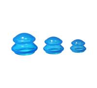 F Fityle 3 Pièces Ventouses Massage Silicone Professionnelles Ventouses Thérapie Aspiration Soulagement Musculaire Relaxation Facile Entretien Convient pour Ma, Bleu