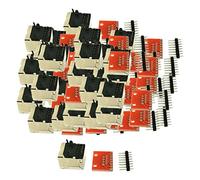 F Fityle 30 Ensembles Prise RJ45 avec Connexion PCB De Circuit Imprimé