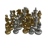 F Fityle 32x pièces d'échecs figurines jeux de société 2 joueurs éducatifs avec roi de 1,93 pouces pièces d'échecs débutants figurines pions de jeu