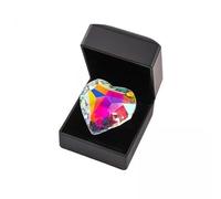 F Fityle 3X Pendentif Prisme en Forme de Cœur, Décoration à Suspendre pour La Fête des Mères, Polyvalent