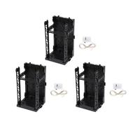 F Fityle 3x Présentoir Emboîtable pour Modèle de Base, Présentoir, Cadeau de Pendaison de Crémaillère, Boîte Légère pour Poupées, Jouets, Garage