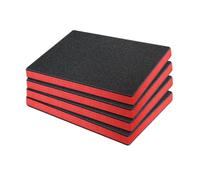 F Fityle 4pcs Inserts en Mousse Polyuréthane Découpable pour Boîte à Outils,Doublure de Boîte à Outils Résistante aux Chocs à Haute Densité,Protection Impact pour Verrerie, Céramique,40cmx33cmx2.5cm