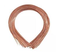 F Fityle 4x 50 Pièces Bandeaux En Métal Uni pour Artisanat Bandeau Cadre Fermoirs à Cheveux En Vrac Cerceau de Cheveux Lisse Bricolage Artisanat Bandeaux Vierg