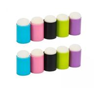 F Fityle 4x Ensemble D'éponges de Peinture Au Doigt, Tampons En éponge pour Enfants et Adultes, Fournitures Durables et Portables, Projets de Bricolage pour La