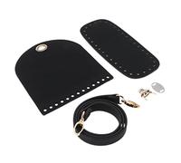 F Fityle 5 Pièces/Ensembl à Tricoter Sac en PU Bricolage pour 'Armure, Sac à Dos Au Crochet, Noir