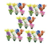 F Fityle 50pcs Miniature Flower Cluster Miniature STATIC STATIC SCÈGE MODÈLE DÉCORT Végétation Groupes pour construire un modèle architectural modèle, Hauteur 5cm