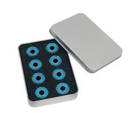 F Fityle 8 roulements à roulettes à Double rangée Haute en Acier, Remplacement fiable 608RS-9 pour Accessoires de Sport, Bleu