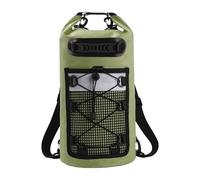 F Fityle à Dos étanche Flottant pour Garder Le matériel au Sec, Bande d'avertissement réfléchissante, Accessoires Verts pour Le Rafting, la Natation, 30 L