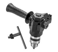 F Fityle Accessoire de perçage à angle droit, rallonge coudée avec clé de mandrin, adaptateur pour perceuse électrique, petit espace, usage domestique