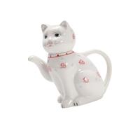 F Fityle Adorable théière en forme de chat, pichet à thé, réutilisable, robuste, en céramique, pour Restaurant, eau froide, café,