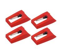 F Fityle Aiguille de Rechange pour Platine Vinyle - Accessoire Professionnel - Stylet pour CR7008A, CR6019A, CR248, 6019AC et CR8005A, 4 Pièces