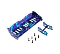 F Fityle Aileron arrière métallique remplacement direct, léger et facile à installer, support fixation pour voiture RC 1/16, Bleu Foncé