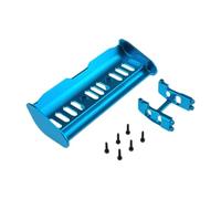 F Fityle Aileron arrière métallique remplacement direct, léger et facile à installer, support fixation pour voiture RC 1/16, Bleu