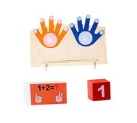 F Fityle Ajout de mathématiques et soustraction, jouets d'apprentissage du jeu de mathématiques, jouet de mathématiques en feutre à la main pour tout-petits,