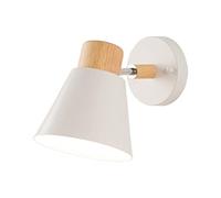 F Fityle Applique Murale Nordique Lampe de Chevet E27 Applique Murale Moderne Simple Décorative pour Chambre D'enfant, Salon, Couloir, Escalier, Balcon, Blanche