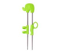 F Fityle Apprentissage Silicone Enfants Réutilisables Formation Pratique Doigts Convient pour, Un Vert Éléphant
