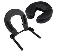 F Fityle Appui-tête de massage pour matelas noir, multifonctionnel et réutilisable, accessoire de massage à domicile, idéal pour salons de beauté, bureaux et