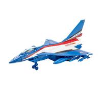 F Fityle Avion de chasse moulé sous pression avec lumières et sons, avion de Transport, avion à tirer pour décoration, cadeaux de vacances, commémoration, bleu6C