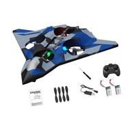 F Fityle Avion de chasse télécommandé en mousse, modèle de 7 à 14 ans, pour enfants et adultes, jouet volant d'extérieur, planeur RC étanche, Bleu