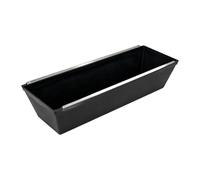 F Fityle Bac à enduit de 35,5 cm (14 pouces) antirouille, réutilisable et polyvalent, idéal pour les travailleurs de la construction. Poignée antidérapante et, Noir