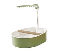 F Fityle Bain Automatique pour Oiseaux, Baignoire pour perruches, Bain pour chardonnerets, Accessoires pour Oiseaux Taille Moyenne, Piscine pour, U Style Green