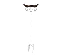 F Fityle Bain d'oiseaux en métal, Base à 5 Branches, autoportant, Robuste, décoratif, pour Jardin, Balcon, pelouse, Jardin