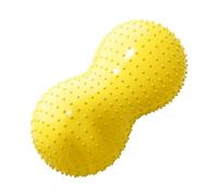 F Fityle Ballon de fitness Peanut avec pompe, ballon d'équilibre pour la salle de sport à domicile, pour filles et garçons, entraînement des enfants, Jaune