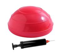 F Fityle Ballon d'équilibre Gonflable Demi-Cercle, Pratique, de 16 cm de diamètre, avec Base antidérapante et Pompe Incluse, pour la Maison, la Salle de, Rouge