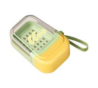 F Fityle Boîte à savon de, rangement pour savons de douche et de randonnée, étanche, idéale pour la salle de 'hôtel ou de vacances, cadeau, Jaune Vert