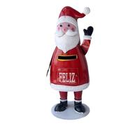 F Fityle Boîte aux lettres de Noël rouge décorative résistante aux intempéries, porte-journaux pour portail, porche, maison, porte d'entrée, bureau