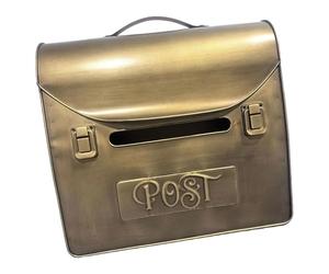 F Fityle Boîte aux lettres décorative en fer résistant aux intempéries pour l'extérieur (maison, bureau, cour). Porte-journaux décoratif. Cadeau idéal.