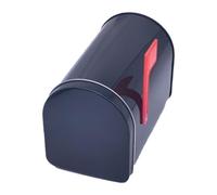 F Fityle Boîte aux lettres en fer blanc, jouet décoratif de rétro, résistant aux intempéries, mini boîte lettres, lettres pour ferme, maison de jeu, Noir
