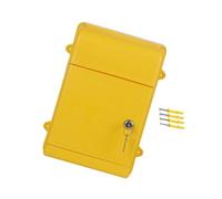 F Fityle Boîte aux lettres murale, boîte à suggestions, boîte aux lettres verrouillable facile à utiliser et résistante à l'usure pour immeuble de bureaux, jaune