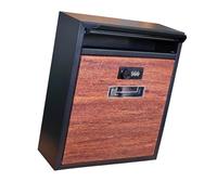 F Fityle Boîte aux lettres murale, boîte aux lettres avec serrure à combinaison, métallique étanche pour enveloppes, portail, extérieur, bureau, résidentiel
