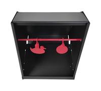 F Fityle Boîte de Collection Target Box, en Acier au Carbone, Robuste et Portable, avec 2 cibles rotatives pour Jardin.