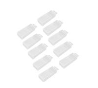 F Fityle Boîte de rangement de forets 10 pièces, boîte de fraise de foret, boîte de foret hélicoïdal télescopique, accessoires d'emballage d'outils, étui de, 7.6 mm 13 mm