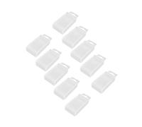 F Fityle Boîte de rangement de forets 10 pièces, boîte de fraise de foret, boîte de foret hélicoïdal télescopique, accessoires d'emballage d'outils, étui de, 4.1 mm 7.5 mm