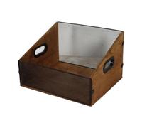 F Fityle Boîte de Rangement pour Disques Vinyles, Caisse pour Chambre à Coucher, Studio, Magazines
