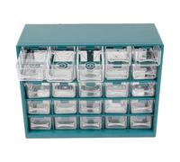 F Fityle Boîte de Rangement pour vis et quincaillerie, boîte à Outils légère et multifonctionnelle à 25 Compartiments, idéale pour Les Jeux Les Blocs de, Vert Foncé