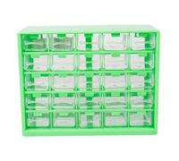 F Fityle Boîte de Rangement pour vis et quincaillerie, boîte à Outils légère et multifonctionnelle à 25 Compartiments, idéale pour Les Jeux Les Blocs de, Vert