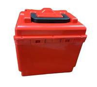 F Fityle Boîtier de Batterie pour vélo électrique, étui de Transport, Accessoire, boîtier de Rangement Portable Anti-poussière, Support de Batterie pour, Rouge