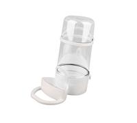 F Fityle Bol de Nourriture pour Oiseaux et Distributeur d'eau pour perruches, Blanc Grand Ouvert