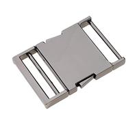 F Fityle Boucle En Métal Rétro pour Sangle Sangle Sac Attache Fermeture Latérale Clip Clip Accessoire - Gris noir, Diamètre intérieur 38mm