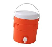 F Fityle Bouteille d'eau Isotherme multifonctionnelle pour Camping, avec Bec verseur et Distributeur de Boissons pour Le Camping, Orange