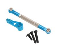 F Fityle Bras de servo de direction (25 dents), tige de direction en aluminium, longueur réglable, métal résistant à l'usure, pour accessoires de voiture, Bleu