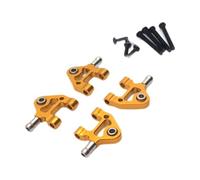 F Fityle Bras oscillant inférieur arrière de rechange pour échelle 1/28, pièces de rechange robustes et fixes, faciles à installer, accessoire pour voiture RC, or