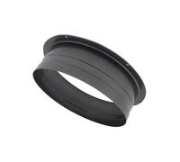 F Fityle Bride de connecteur de conduit d'aération TZ-160 Ventilation efficace du flux d'air, connecteur de tuyau Bride de tuyau droite en métal rond noir