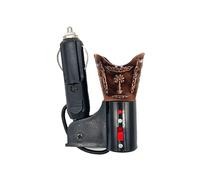 F Fityle Brûleur d'encens électrique pour voiture, allume-cigare électrique, accessoires automobiles, brûleur Bakhoor de moyen-, rouge-marron