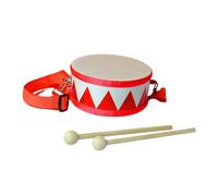 F Fityle Caisse claire 6 pouces, accessoires cadeaux, portable avec baguettes, jouet musical, instrument de percussion pour enfants, garçons, filles, Rouge